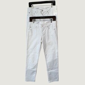 Gap 1969 Real Straight Jeans 27‎ Optic White Minimalist Classic Denim Set of 2